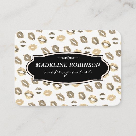 Schattige kuspatroon / afspraak afsprakenkaartje (Voorkant)