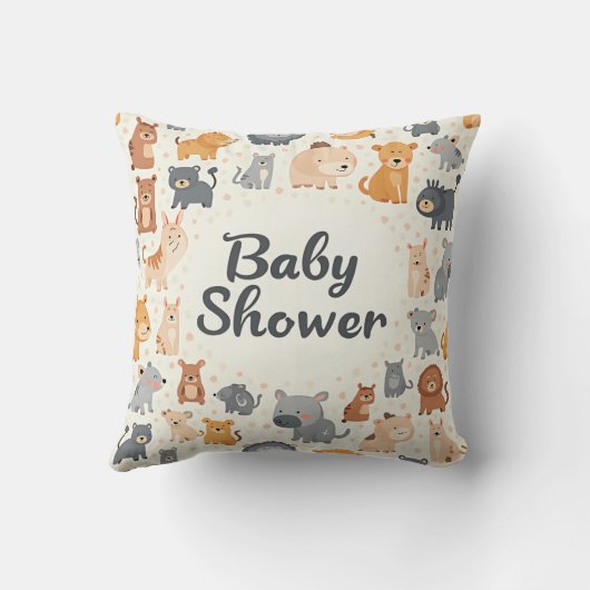 Schattige kussen voor Baby shower (Achterkant)