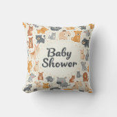 Schattige kussen voor Baby shower (Voorkant)