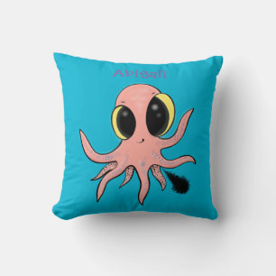 Schattige kussen voor octopus-cartoon