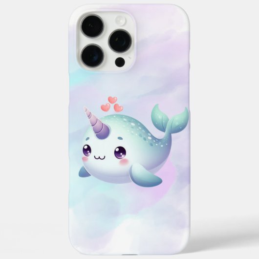 Schattige/kust/nautische narwal Case-Mate iPhone case (Achterkant)