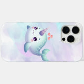 Schattige/kust/nautische narwal Case-Mate iPhone case (Achterkant (horizontaal))