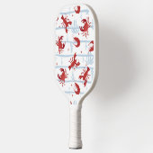 Schattige kustkrabmonogram pickleball paddle (Links)