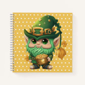 SCHATTIGE KUSTMATIGE IRISH LEPRECHAUN NOTITIEBOEK (Voorkant)