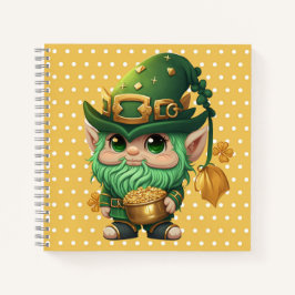 SCHATTIGE KUSTMATIGE IRISH LEPRECHAUN NOTITIEBOEK