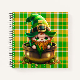SCHATTIGE KUSTMATIGE IRISH LEPRECHAUN NOTITIEBOEK