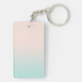 Schattige Kute Modern Girly Feathers Sleutelhanger (achterkant)