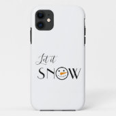 Schattige Laat het Sneeuwsneeuwman Case-Mate iPhone Case (Achterkant)