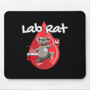 Schattige Lab Rat Bloedbank Medisch Technoloog Sci Muismat