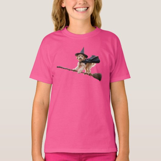 Schattige Labradoodle Halloween Kinderen T-shirt (Voorkant)