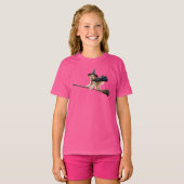 Schattige Labradoodle Halloween Kinderen T-shirt (Voorkant volledig)