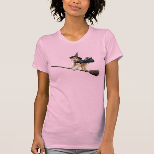 Schattige Labradoodle Halloween T-shirt (Voorkant)