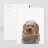 Schattige Labradoodle Hond Briefkaart (Voorkant / Achterkant)