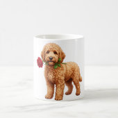 Schattige Labradoodle Hond Koffiemok (Center)