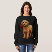 Schattige Labradoodle Hond Trui (Voorkant volledig)