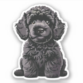 Schattige Labradoodle Puppy Doodle Dog Vinyl Stick Sticker