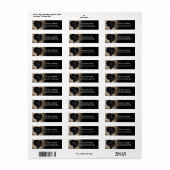 Schattige Labrador custom retour adres label (Full Sheet)