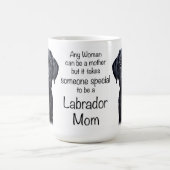 Schattige Labrador Dog Moeder Zwart Lab Puppy Koffiemok (Center)