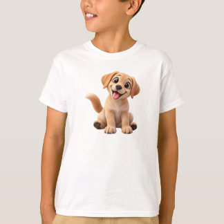 Schattige Labrador – Gelukkige Gouden Labrador Pup T-shirt