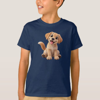 Schattige Labrador – Gelukkige Gouden Labrador Pup T-shirt