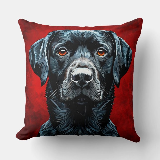 Schattige labrador hond kussen (Voorkant)