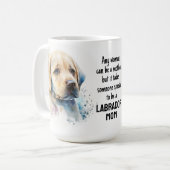 Schattige LABRADOR MAM Hondenliefhebber Geel Lab P Koffiemok (Voorkant links)