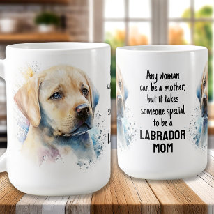 Schattige LABRADOR MAM Hondenliefhebber Geel Lab P Koffiemok