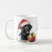 Schattige Labrador Retriever Christmas Puppy Dog Koffiemok (Links)