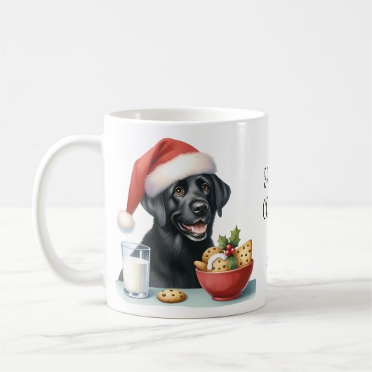 Schattige Labrador Retriever Christmas Puppy Dog Koffiemok (Links)
