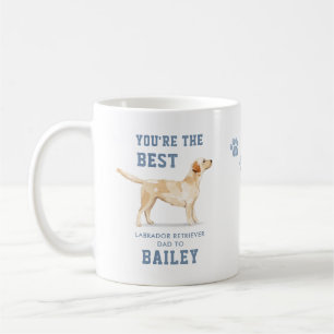 Schattige Labrador Retriever Hond Papa Foto Koffiemok
