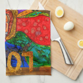 Schattige Labrador Retriever Hondenkeukenhanddoek Theedoek (Quarter Fold)