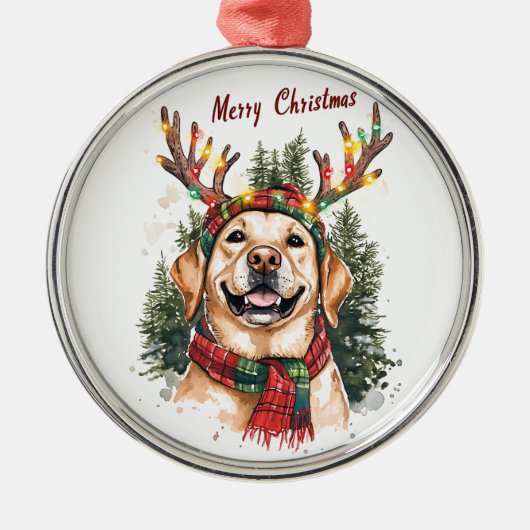 Schattige Labrador Retriever Ornament (Voorkant)
