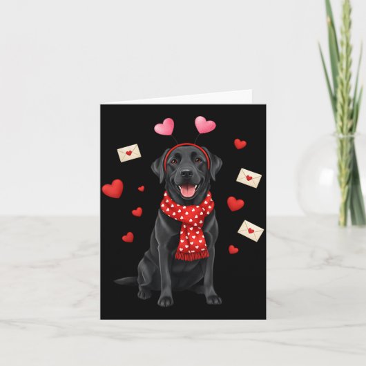 Schattige Labrador Valentijnsdag Hond Moeder - Gra Kaart (Voorkant)