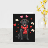 Schattige Labrador Valentijnsdag Hond Moeder - Gra Kaart (Gele Bloem)