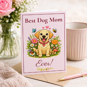 Schattige Labradors Retriever Beste Hondenmoeder O Kaart