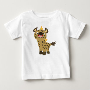 Schattige lachend Cartoon hyena Baby T-shirt