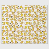 Schattige lachend leeuwenpatroon cadeaupapier (Vlak)