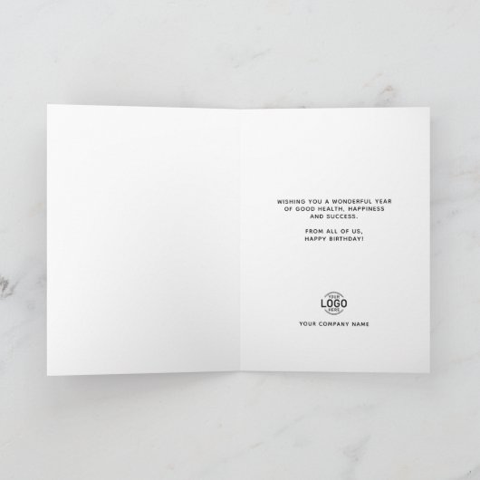 Schattige lachend taartstuk Business Happy Birthda Kaart (Binnen)