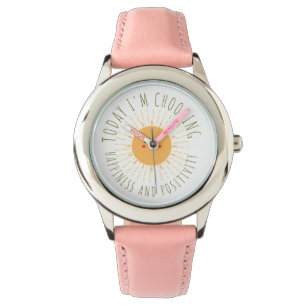 Schattige Lachende Zon  Horloge