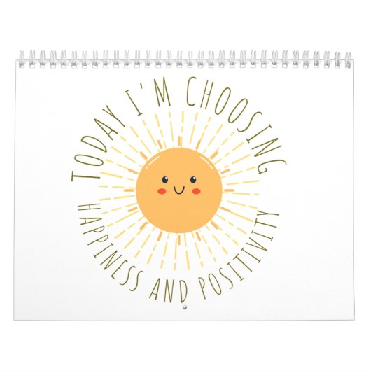 Schattige Lachende Zon  Kalender (Hoes)