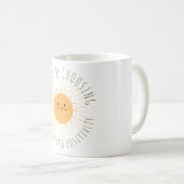 Schattige Lachende Zon  Koffiemok (Voorkant rechts)