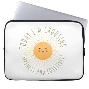 Schattige Lachende Zon  Laptop Sleeve