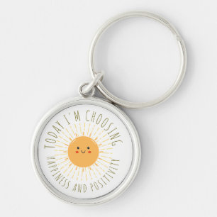 Schattige Lachende Zon Sleutelhanger