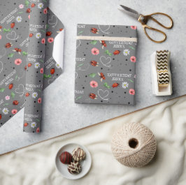 Schattige Lady Bugs Cadeaupapier