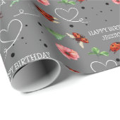 Schattige Lady Bugs Cadeaupapier (Rol Hoek)
