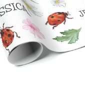 Schattige Lady Bugs Gift Cadeaupapier (Rol Hoek)