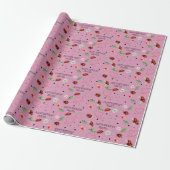 Schattige Lady Bugs Gift Cadeaupapier (Uitgerold)