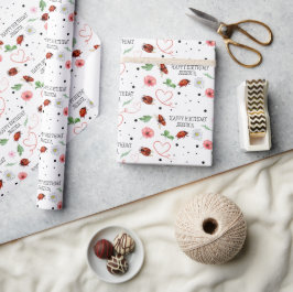 Schattige Lady Bugs Gift Cadeaupapier