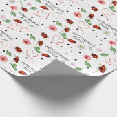 Schattige Lady Bugs Gift Cadeaupapier (Hoek)