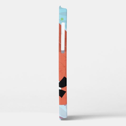 Schattige Lady Fox Leaf Achtergrond Case-Mate iPhone Case (Achterkant / Links)